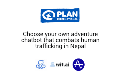 Maya chatbot logo - human trafficking prevention