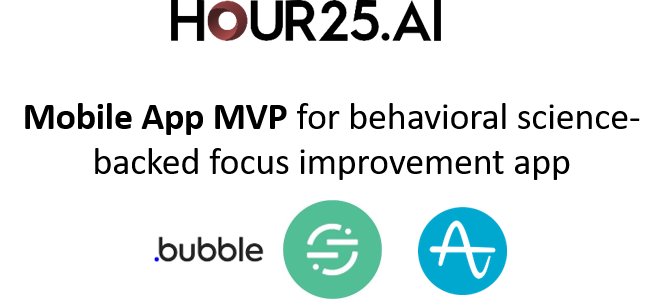 Hour25.ai - student focus mobile application